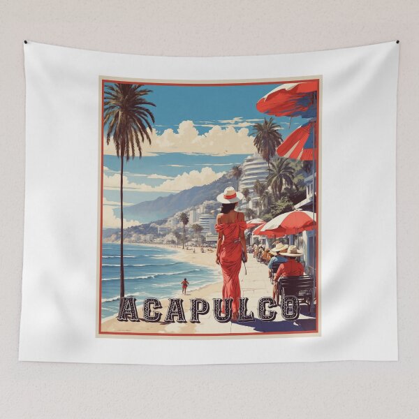 Item preview, Acapulco Mexico Vintage Poster designed and sold by TravelersGems.
