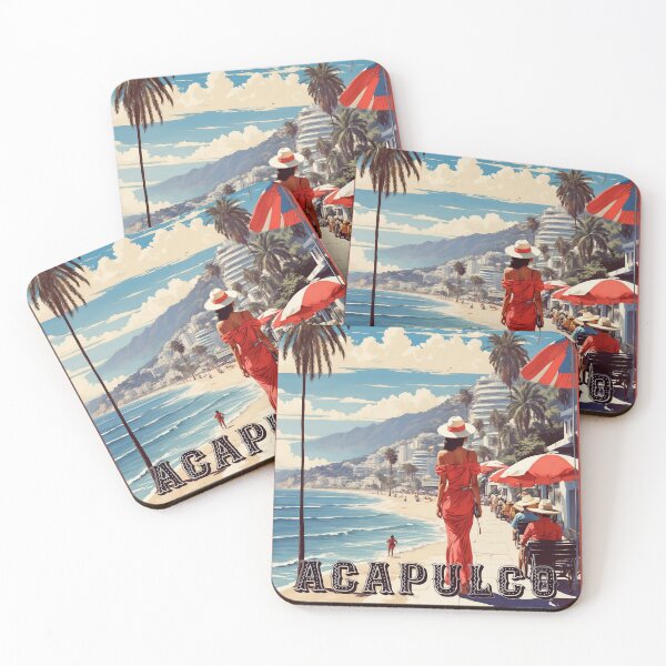 Item preview, Acapulco Mexico Vintage Poster designed and sold by TravelersGems.