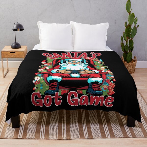 Item preview, Santa's Got Game - Funny Christmas Holiday Santa Gaming designed and sold by Urban-Alien.