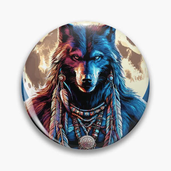 Item preview, Native American Wolfman designed and sold by Artbyminga.