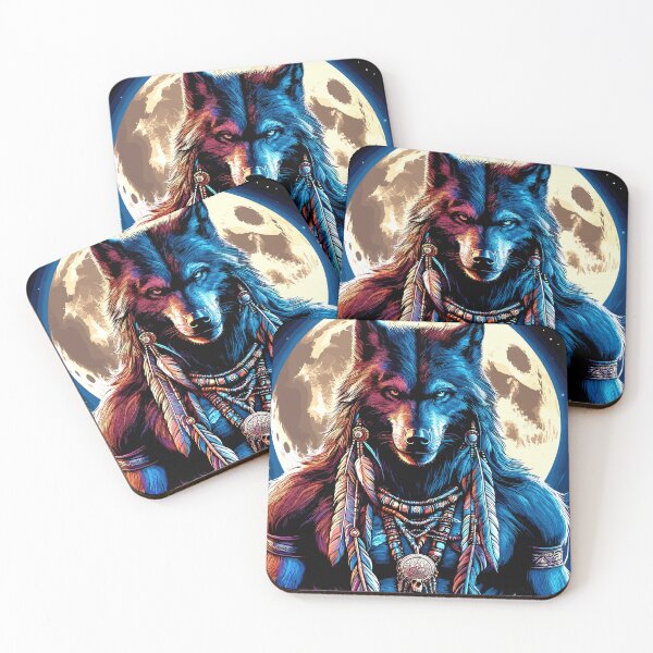 Item preview, Native American Wolfman designed and sold by Artbyminga.