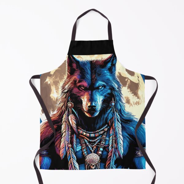 Item preview, Native American Wolfman designed and sold by Artbyminga.
