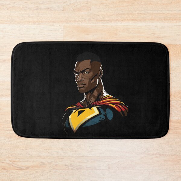 Item preview, Cool Black Super Hero Portrait - African SuperHero Cartoon Style designed and sold by MadeByRobots.