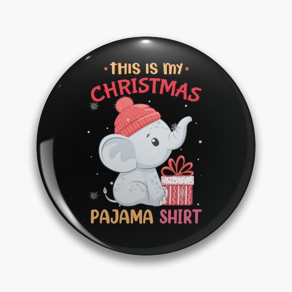 Artikelvorschau, Das ist mein Weihnachtspyjama-Shirt, Baby-Elefant-Hut, Weihnachten entworfen und verkauft von Echo Dusk.