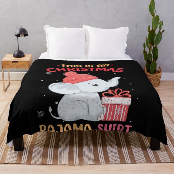Item preview, This Is My Christmas Pajama Shirt Baby Elephant Hat Xmas designed and sold by Echo Dusk.
