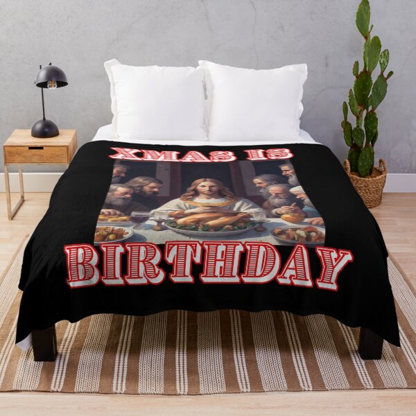 Item preview, Xmas is birthday of Jesus on Christmas like da Vinci last supper for xmas designed and sold by thankful-loco.