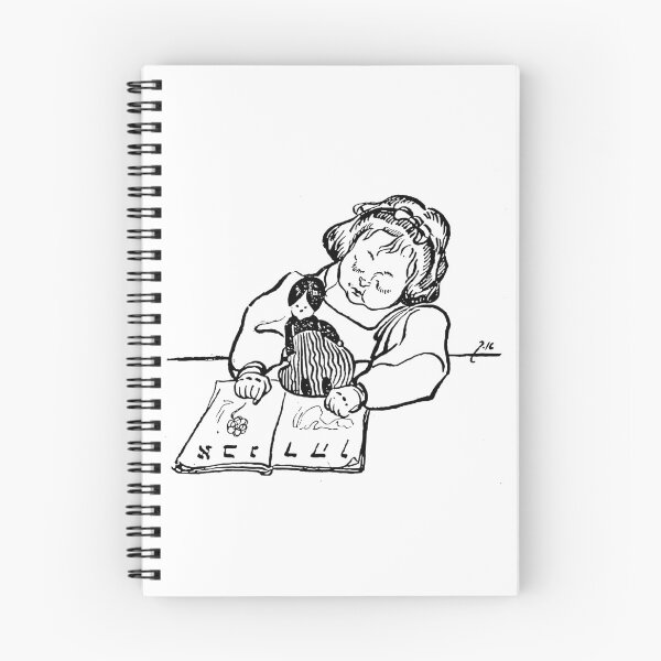 Item preview, Girl learns Alef Beys / אַ מײדל לערנט זיך אלף בית designed and sold by cambernstein.