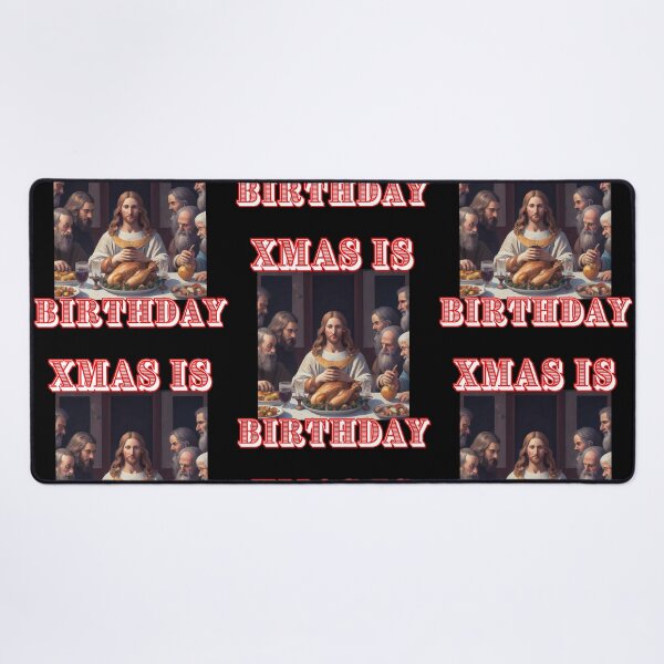 Item preview, Xmas is birthday of Jesus on Christmas like da Vinci last supper for xmas designed and sold by thankful-loco.