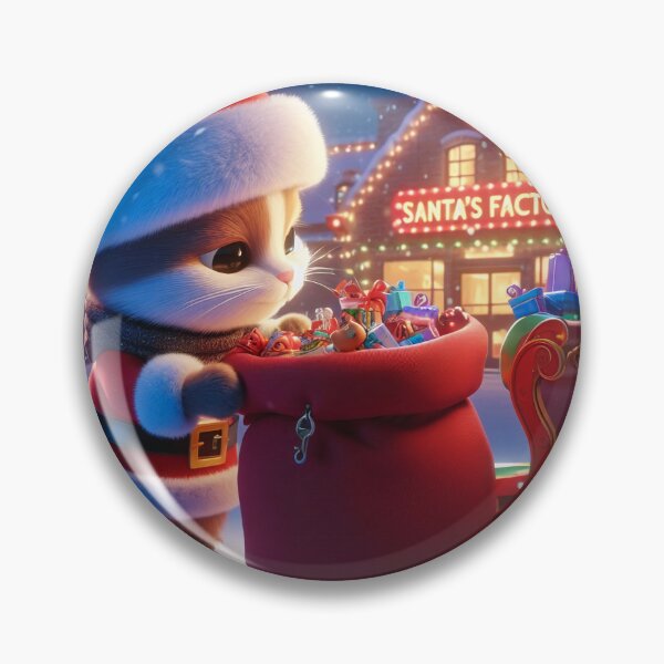 Item preview, Feline Festivities: Santa's Little Helper Delight designed and sold by CatMatch.