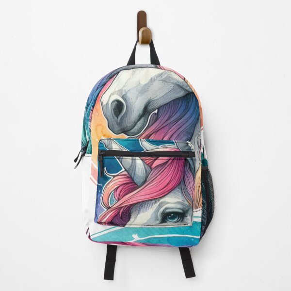 Item preview, Rainbow Unicorn with Night Sky Background- Watercolor Painting designed and sold by Star-Fragment.