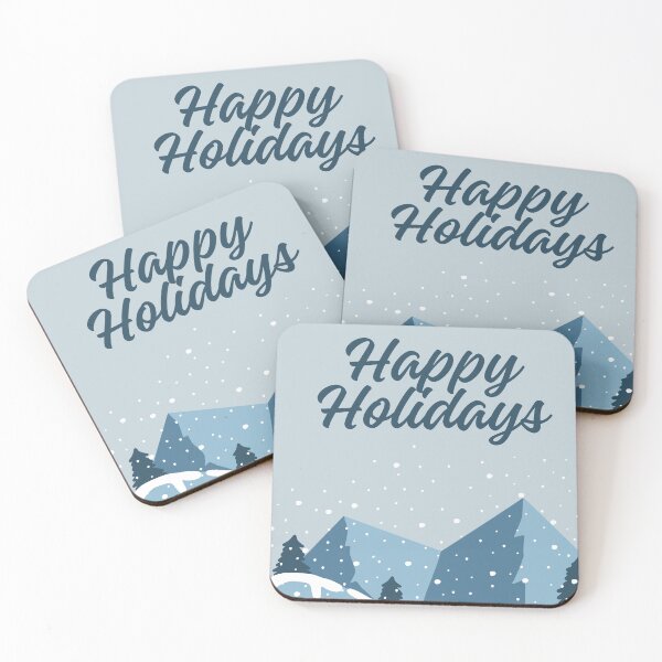Item preview, Happy Holidays Snow Mountain designed and sold by taoistviking.