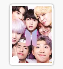 Pegatina BTS Group PHOTO Case / Poster ECT (Selfie) con logotipo