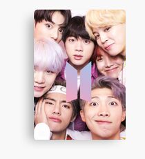 BTS Group PHOTO Case / Poster ECT ( Selfie ) With Logo 2018 Canvas Print