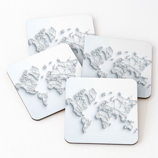 Item preview, mapa blanco designed and sold by Art Dila Studio.