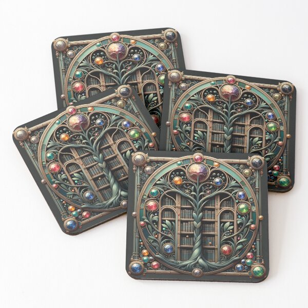 Item preview, Obsidian Arboretum: Nature's Melancholy Gem Sanctuary designed and sold by ByDigitalDream.