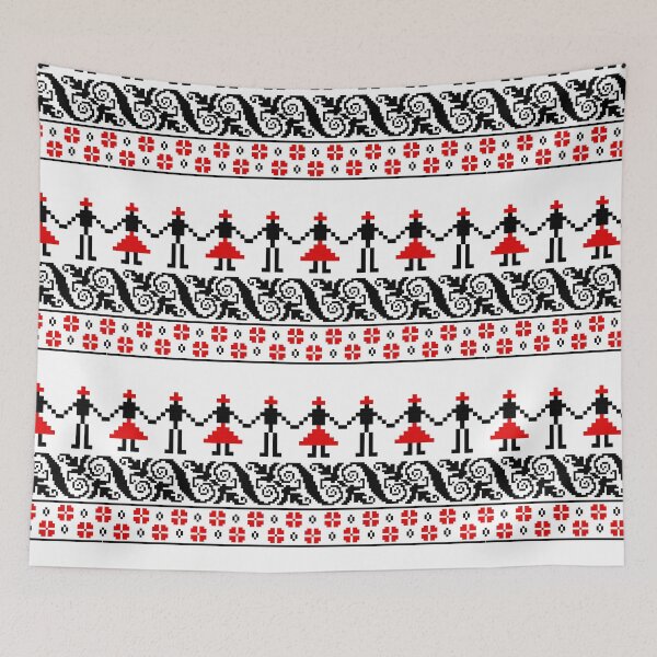 Item preview, Romanian traditional dance (hora) designed and sold by Laura Roman.