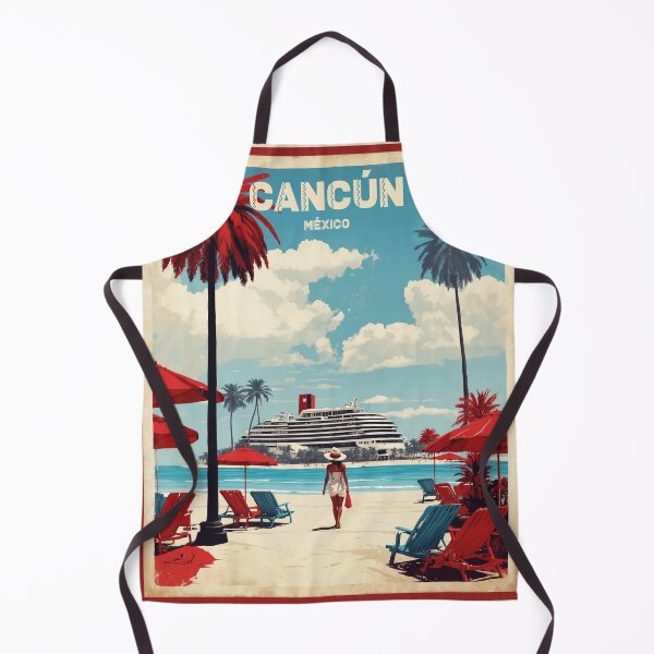 Item preview, Cancun Mexico Vintage Poster designed and sold by TravelersGems.