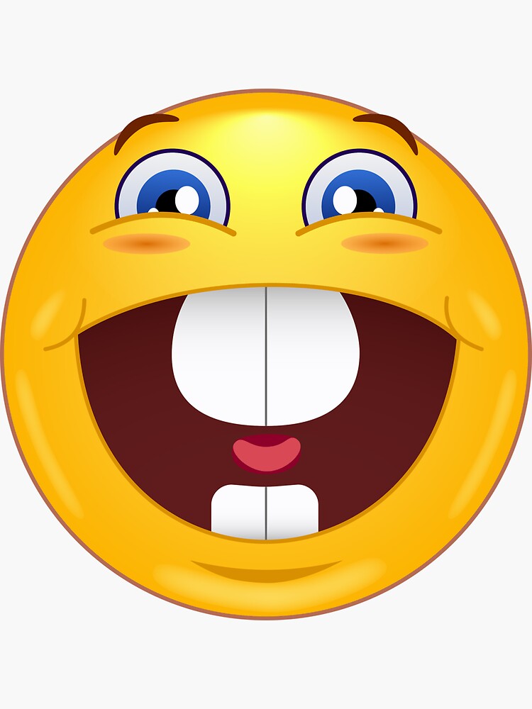 Pegatina for Sale con la obra «Meme Feliz Emoji» de shlaboza | Redbubble