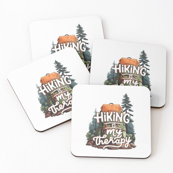 Item preview, HIKING IS MY THERAPY Tee. The perfect companion for your outdoor adventures designed and sold by BRUNTadventures.