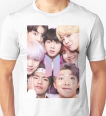 BTS Group FOTO Case / Poster ECT (Selfie) mit Logo Unisex T-Shirt