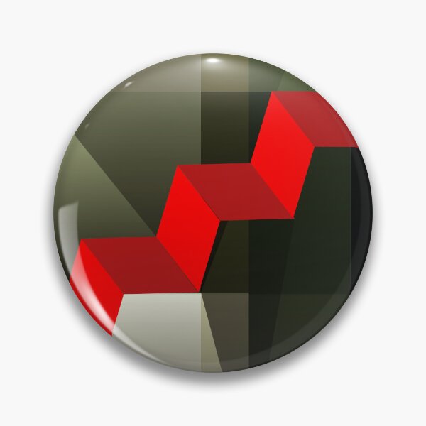 Item preview, Red stairs in green space designed and sold by Yatoff.