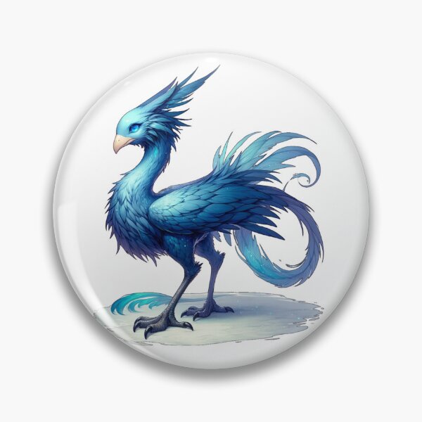 Item preview, Icy Blue Freezing Chocobo Bird from Final Fantasy Game Series designed and sold by kylmllr101684.