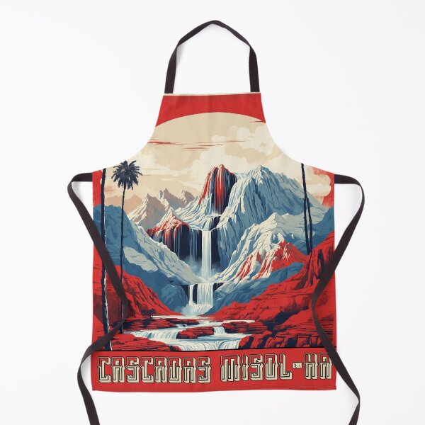 Item preview, Cascadas Misol-Ha Mexico Vintage Poster designed and sold by TravelersGems.