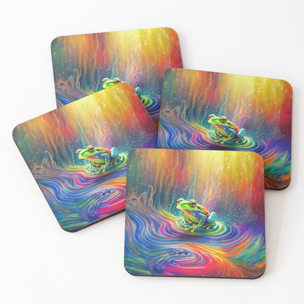 Item preview, Trippy Rainbow Frog Vortex designed and sold by mystiquelicorne.
