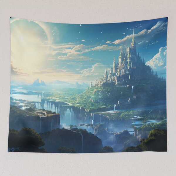 Item preview, Enchantment at Dusk: The Celestial City of Azure Peaks designed and sold by oanaunciuleanu.