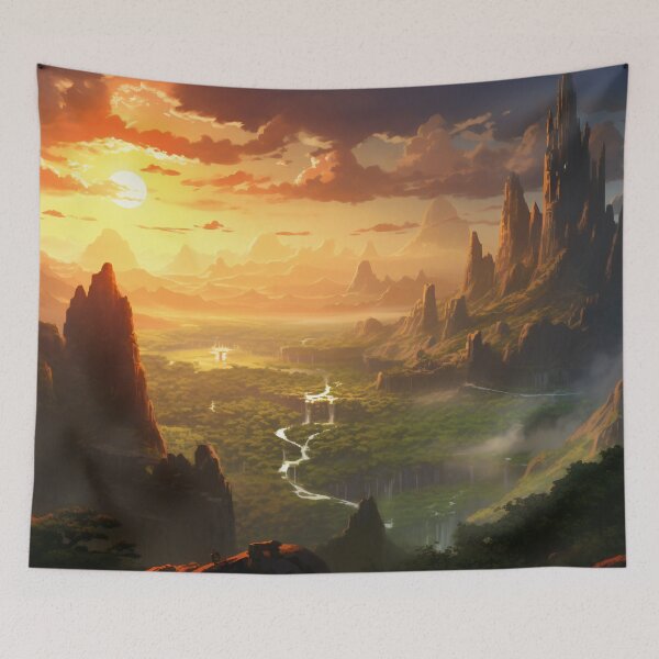 Item preview, Enchantment at Dusk: The Celestial City of Azure Peaks designed and sold by oanaunciuleanu.