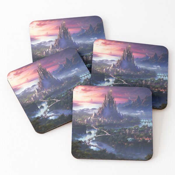 Item preview, Enchantment at Dusk: The Celestial City of Azure Peaks designed and sold by oanaunciuleanu.