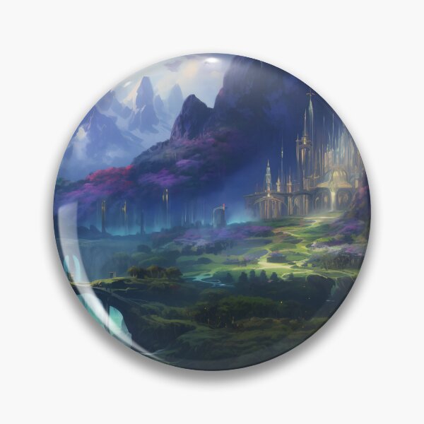 Item preview, Enchantment at Dusk: The Celestial City of Azure Peaks designed and sold by oanaunciuleanu.
