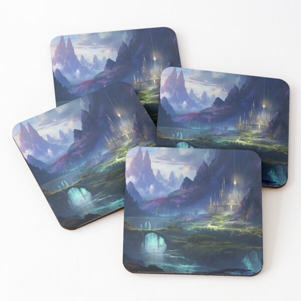 Item preview, Enchantment at Dusk: The Celestial City of Azure Peaks designed and sold by oanaunciuleanu.