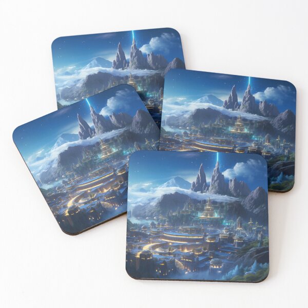 Item preview, Enchantment at Dusk: The Celestial City of Azure Peaks designed and sold by oanaunciuleanu.