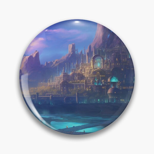 Item preview, Enchantment at Dusk: The Celestial City of Azure Peaks designed and sold by oanaunciuleanu.