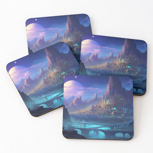 Item preview, Enchantment at Dusk: The Celestial City of Azure Peaks designed and sold by oanaunciuleanu.