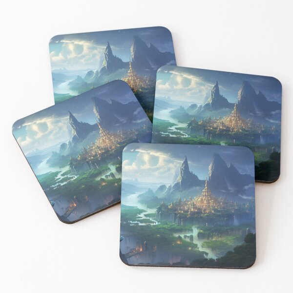 Item preview, Enchantment at Dusk: The Celestial City of Azure Peaks designed and sold by oanaunciuleanu.