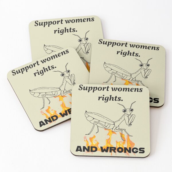 Item preview, Support womens rights AND WRONGS designed and sold by Shred-Lettuce.