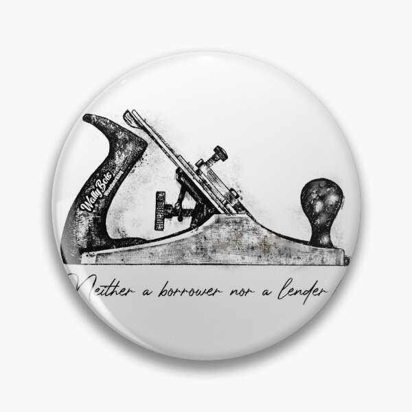 Item preview,  'Neither a borrower nor a lender be' hand drawn by Marcus Kett designed and sold by Allshorts.