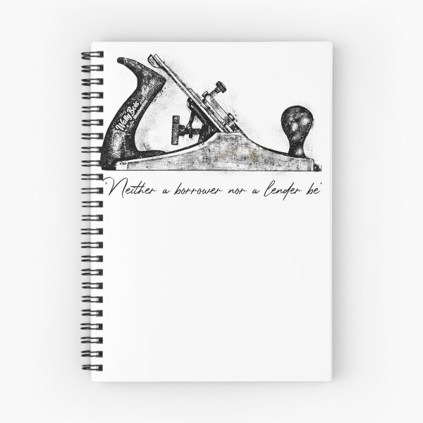 Item preview,  'Neither a borrower nor a lender be' hand drawn by Marcus Kett designed and sold by Allshorts.
