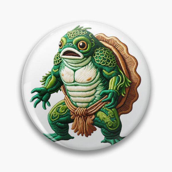 Item preview, Embroidered Japanese Kappa Monster Legend Myth designed and sold by kylmllr101684.