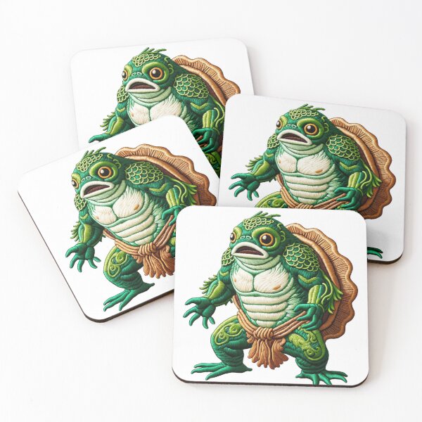 Item preview, Embroidered Japanese Kappa Monster Legend Myth designed and sold by kylmllr101684.