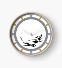 Banksy Rat Clock Inspired Clock Clock