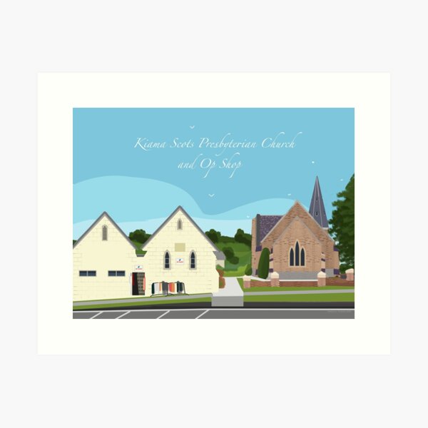 Item preview, Kiama Scots Church and Op Shop Long Version designed and sold by Donnahuntriss.