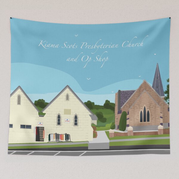 Item preview, Kiama Scots Church and Op Shop Long Version designed and sold by Donnahuntriss.