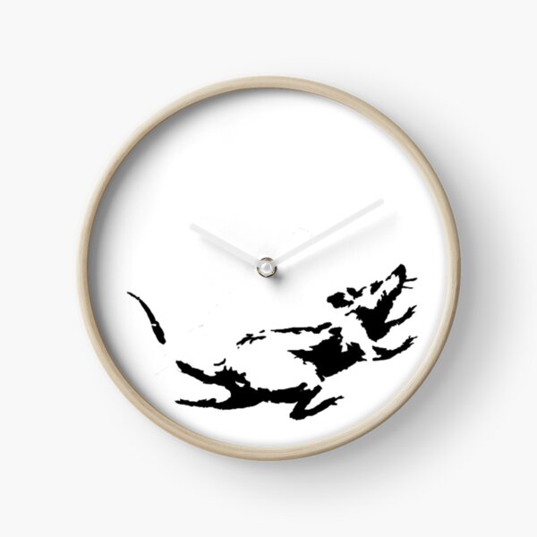 Banksy Rat Running in a Clock Clock