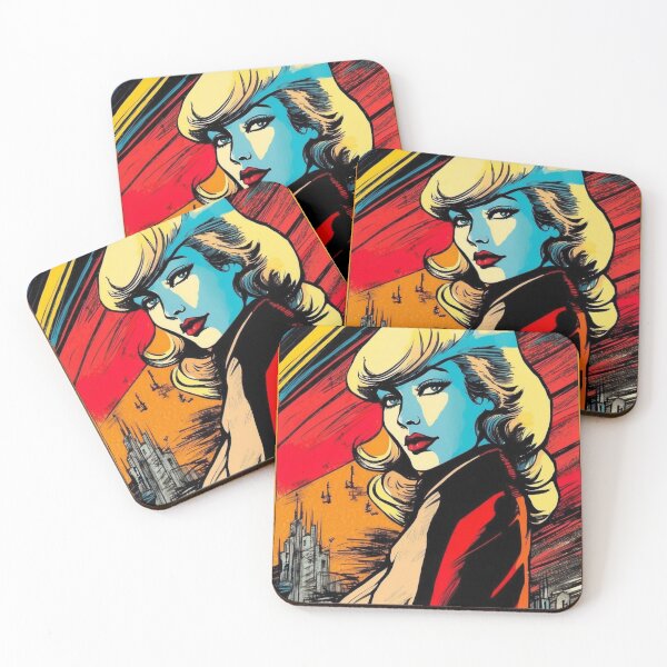 Item preview, Glamorous Retro Diva - Vintage Hollywood Pop Art designed and sold by ElLocoMus.
