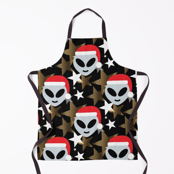 Item preview, funny christmas santa claus alien emoji black designed and sold by Gossip Rag.