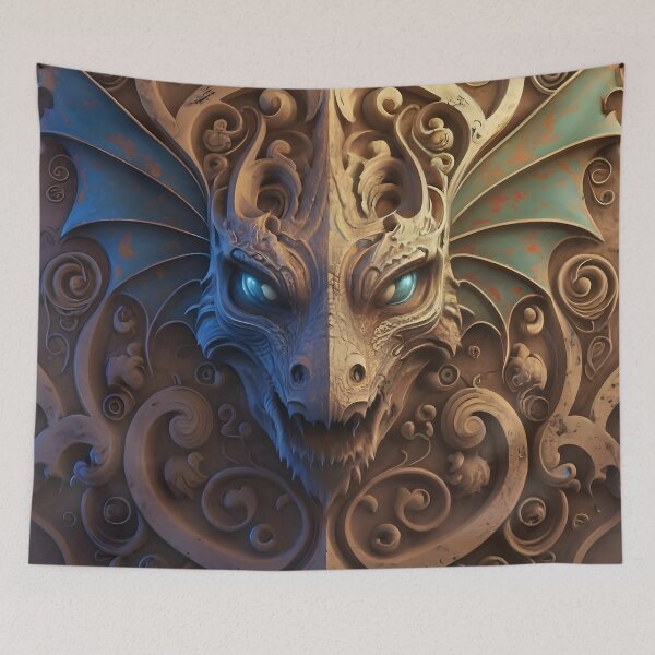 Item preview, Medieval Stone Gargoyle Dragon Carving designed and sold by DragonRealms.