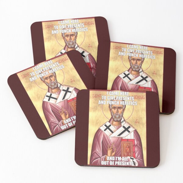 Item preview, St. Nicholas vs Arius - Christmas - Christian - Council of Nicea - Funny designed and sold by ReformedAttire.